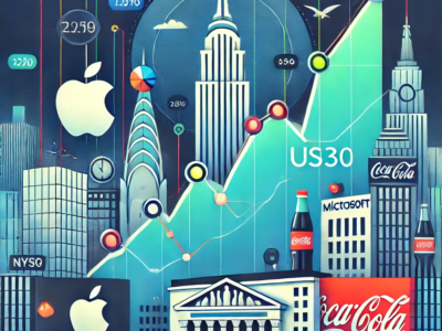 Dow Jones 30 Stock Index: 4,2% de retorno mensal (médio) com Empresas líderes