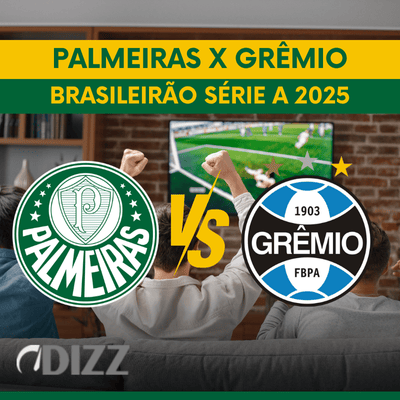 Palmeiras x Grêmio jogam pela 17ª rodada do Brasileirão. Palmeiras x Grêmio