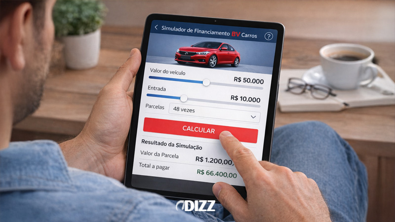 Simulador de financiamento carros BV: como estimar parcelas e planejar o crédito automotivo no Brasil 