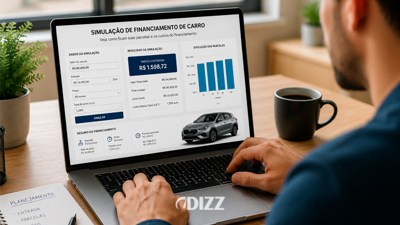 Simulação de financiamento de carro: Descubra como escolher um financiamento mais adequado ao seu orçamento