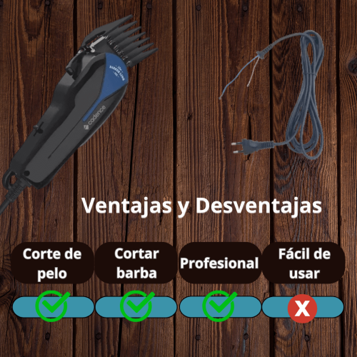 Máquina para cortar pelo y barba con cable (1)